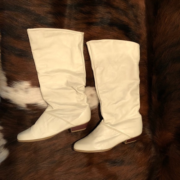 Dexter Shoes - Sexy White Genuine Leather Go-Go Dexter Boots 9m